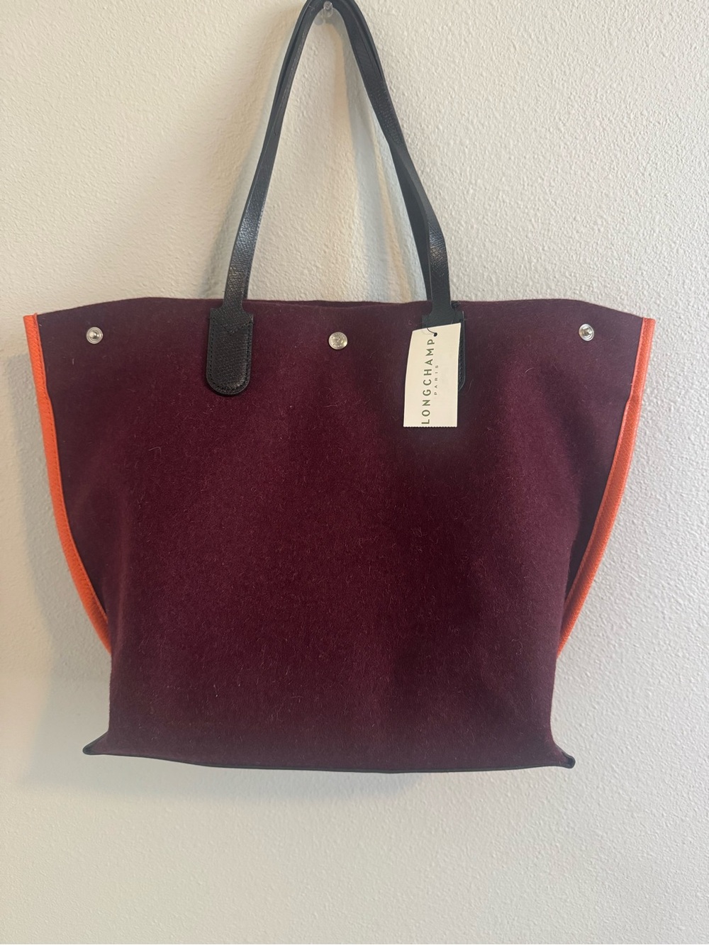 Longchamp - Wool Essential Flanelle Top Tote - NWT
